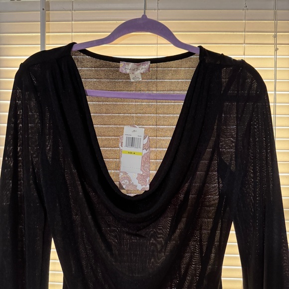 NWT Band Of The Free AGGIE BLACK COWL NECK BODYSUIT Medium - Picture 10 of 15